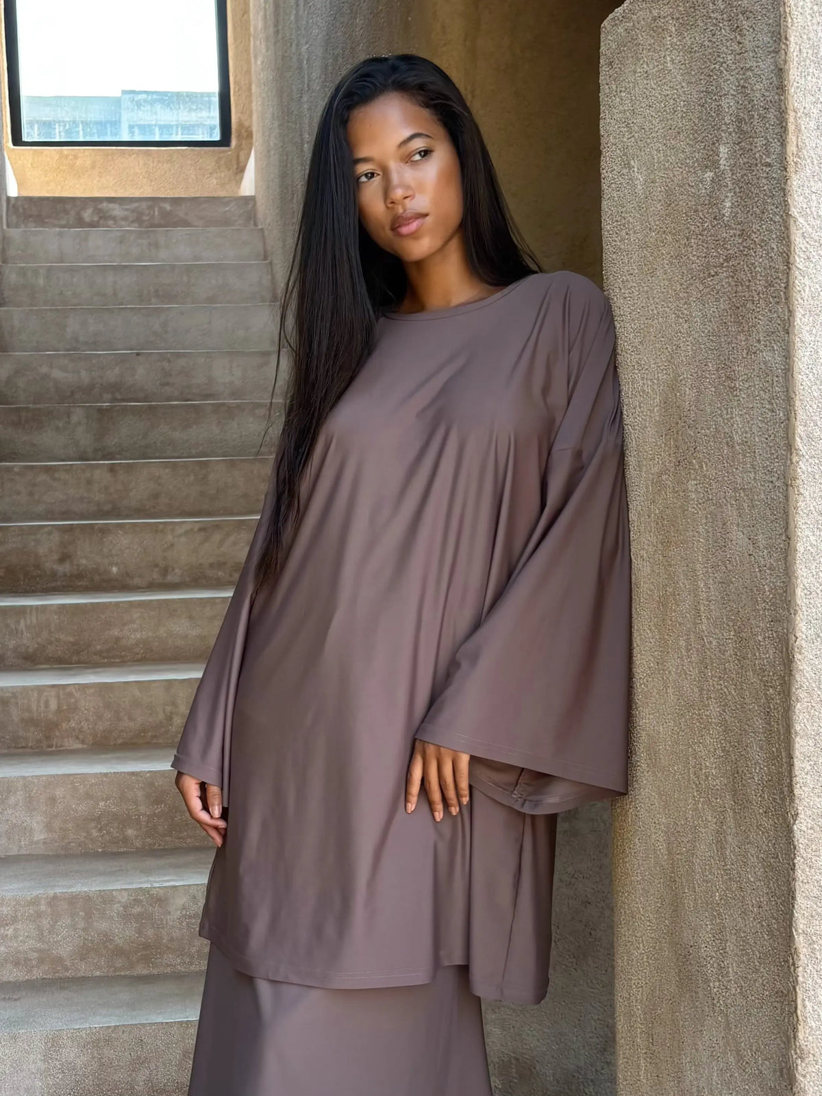 Top alba - Taupe - Aliam swim